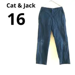 Cat & Jack ネイビー カジュアルパンツ 16 チノパン 無地 シンプル