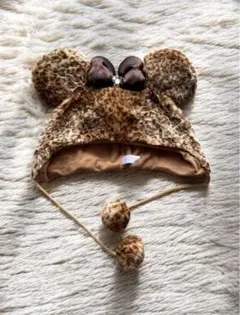 ディズニー ミニー ヒョウ柄 ファンキャップ