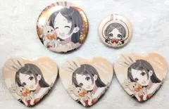 学マス　GiGO　倉本 千奈　Lady Rabbit　ホログラム缶バッジ ハート