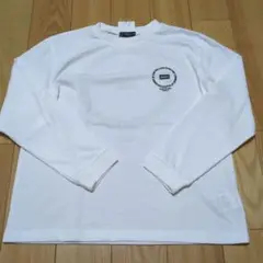 新品☆コムサイズム　白　サークルプリント長袖Tシャツ140㎝