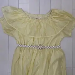 160cm イエロードレス ワンピース