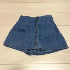 女の子 ショートパンツ デニム スカート キッズ 150サイズ