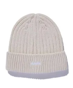 XLARGE ニット帽 クリーム色