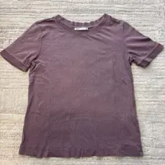 ZARA レディース 半袖Tシャツ パープル Sサイズのサムネイル
