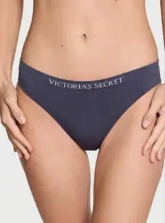 ビクトリアシークレット❤️ロゴ ショーツ ビキニパンティ❤️ネイビー系 XSのサムネイル