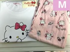 新品キャラクター♡ハローキティ♡デザインパジャマ上下セット　サイズMのサムネイル