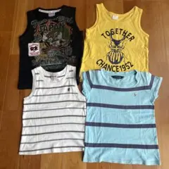 男の子サイズ120 タンクトップ ・Tシャツ　4枚セット