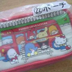 新品未開封 サンリオキャラクターズ ポーチ 長方形 レッド