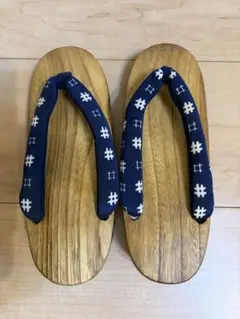 고급 오동나무 클로그, 사이즈 4, 21.0 cm, 웰 거더 패턴