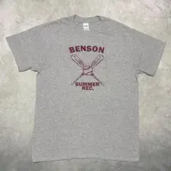 GILDAN Benson Summer Rec 野球 Tシャツ グレー 古着