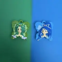 【平成レトロ】プリキュア5 キュアミント＆キュアアクア ネームホルダー