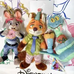 ディズニーストア　ズートピア　ぬいぐるみ キーホルダー キーチェーン