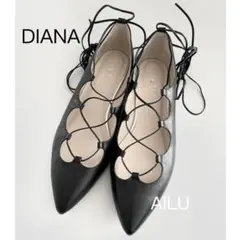 最終値下げ！　☆DIANA☆ レースアップパンプス ブラック 25cm