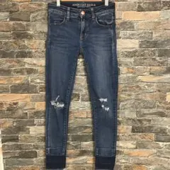 アメリカンイーグルAEO ダメージ加工 ジェギング サイズUS 00ショート