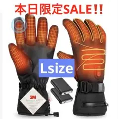 本日限定‼️電熱グローブ 電熱手袋 バイク 8000mAh*2 バッテリー付き