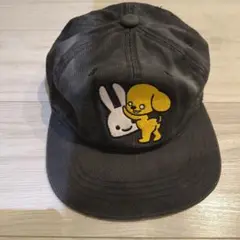更に訳あり　CUNE JAPAN 犬とウサギの刺繍キャップ　帽子