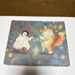 ふわふわガーゼハンカチ⭐️おとぎの国の猫と仲間たち☆月明かりの猫