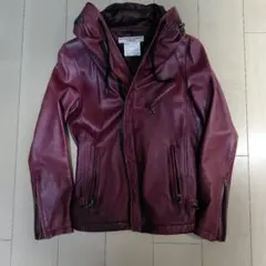 KATHARINE HAMNETT LONDON レザーブルゾン ボルドー Mのサムネイル