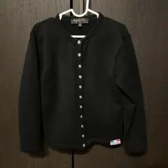 agnès b. ブラック カーディガン 8 ans