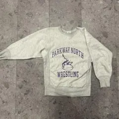 〔80s希少〕 両面プリントReverse Weave3段 プリント　トリコタグ