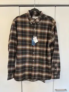 ROSSO XL ブラウン系チェック ネルシャツ