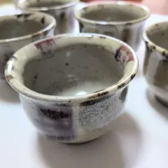 黒牟田焼丸田宣政窯 湯呑み5客セット♪ぐい呑み お猪口
