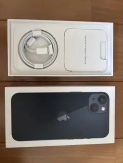 iPhone 13 ブラック128GB 箱とケーブルのみ - メルカリ