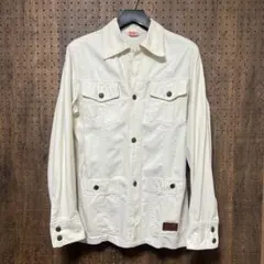 ビンテージ　リーバイス　オフホワイト　デニムジャケット　シャツジャケット　M