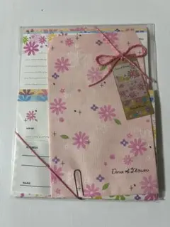 【新品未使用】平成レトロ レターセット 花柄 カラフル 可愛い レア 当時物