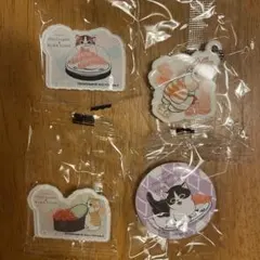くら寿司 モフサンド アクリルステッカー ラバーチャーム 缶バッジ
