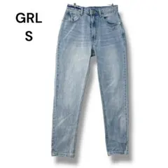 グレイル　デニム　スリム　Ｓ　ダメージ加工　ライトブルー