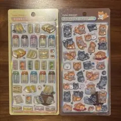 ボンボンドロップシール ボンボンドロップ　シール 和柄 たまごサンド しば犬