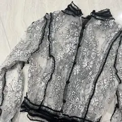 【TSUKI】レース クロップドシャツ Sサイズ レア パーティにも