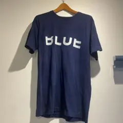 BLUE BLUE ロゴプリント半袖 Tシャツ サイズ2 インディゴ染のサムネイル