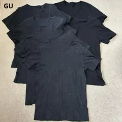 ジーユー　gu メンズ　半袖　Tシャツ　綿100 コットン　インナー　6枚セット