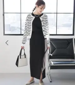 グローバルワーク スゴラクストレッチ Ｉラインスカート