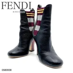 フェンディ FENDI ショート ブーツ ソックス アンクル ブーツ レザーのサムネイル