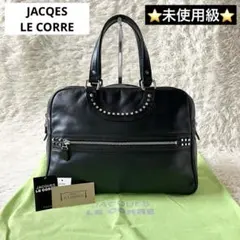未使用級✨　ジャックルコー　LISBON　スタッズ　ハンドバッグ　レザーのサムネイル