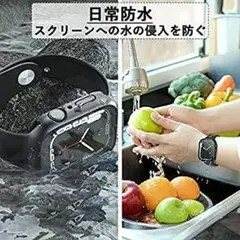 最新2-in-1防水ケース】コンパチブル Apple Watch ア