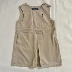 EASTBOY ジャンバースカート ベージュ 110 女児 イーストボーイ