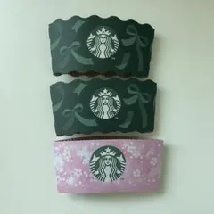 韓国 Starbucks スターバックス カップホルダー スリーブ 3個セット