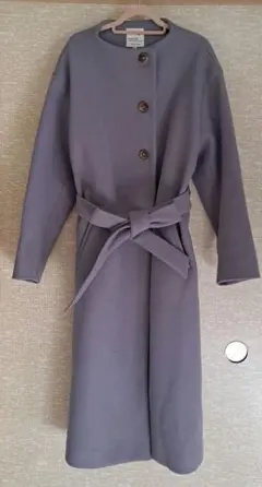 earth music & ecology ブルー ロングコート M