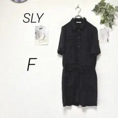 12329 SLY スライ 半袖オールインワン F 黒 カジュアルのサムネイル