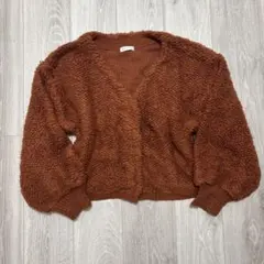 apres jour mignon カーディガン ブラウン 短丈