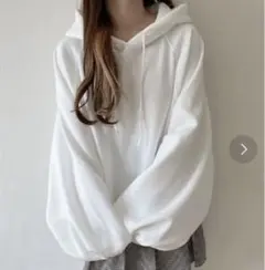 ホワイト パーカー レディース