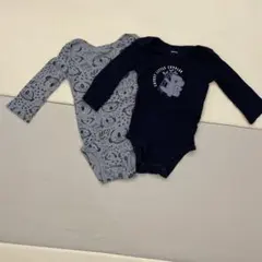 Carter'sカーターズ　長袖ロンパース 80cm 2枚セット