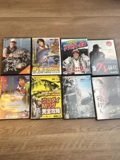 釣りDVD グレ3、チヌ黒鯛6、アイナメ2、ヒラメ1、巨大魚1、開高健OPA
