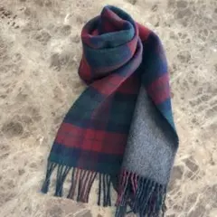 チェック柄マフラー リバーシブル