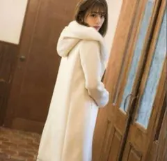 andemiu モコモコフード付きコート