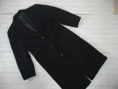 102306 GRAN　レディース カシミヤ100％　ロングコート　黒のサムネイル